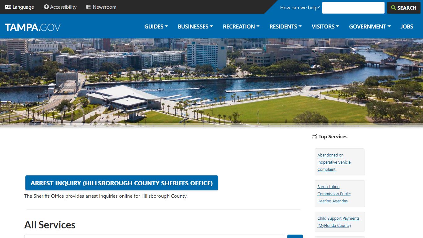 Arrest Inquiry (Hillsborough County Sheriffs Office)